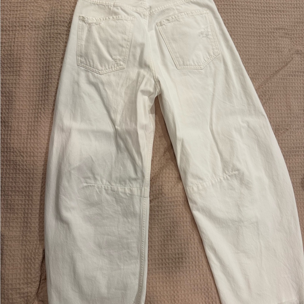 Citizens of Humanity high waisted Horseshoe Barrel jeans WHITE 26 - Picture 5 of 7